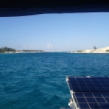 Leaving N Bimini for the anchorage off S .Bimini